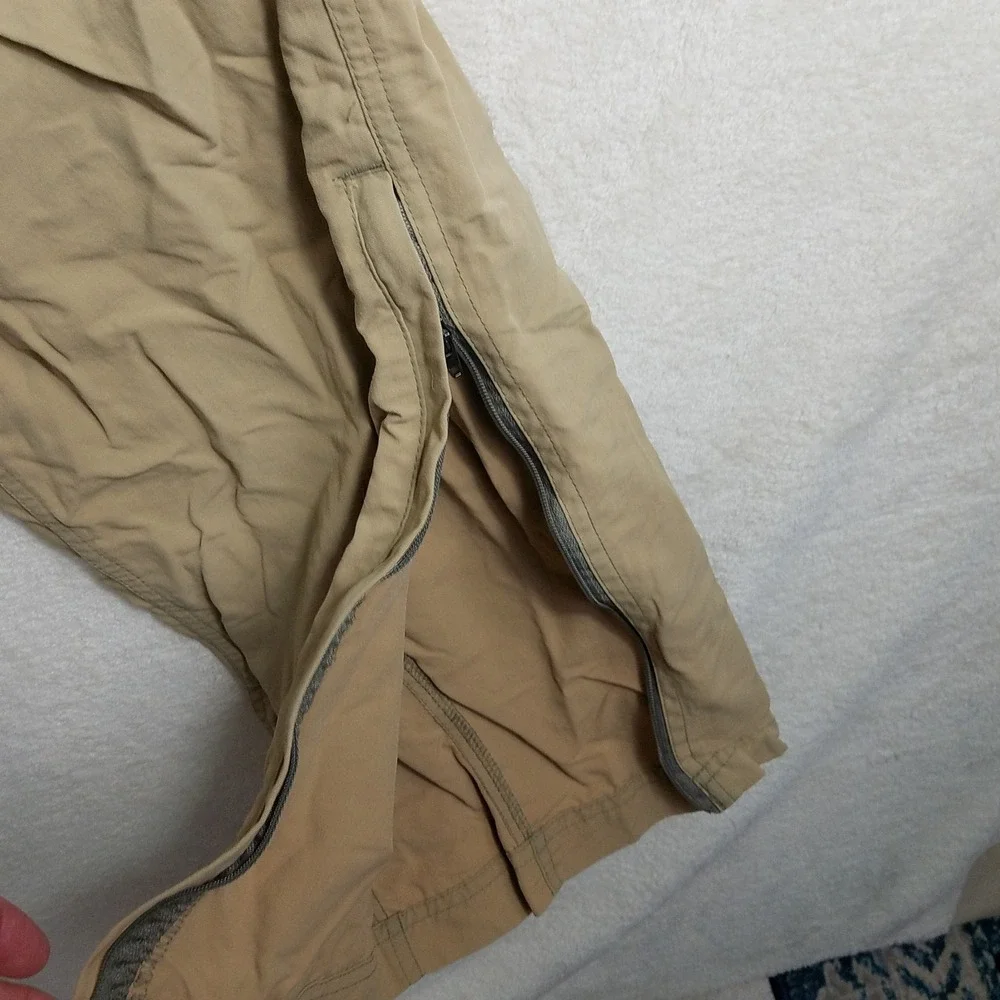 Columbia GRT‎ Omni-Dry Convertible Hiking Cargo Pants Mens Large Tan SP05 EM8166